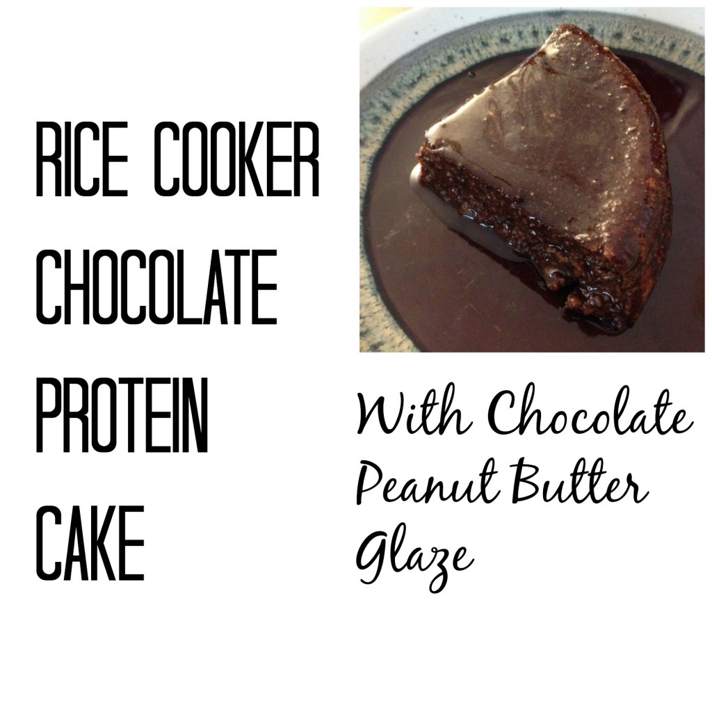 Rice Cooker Chocolate Protein Cake